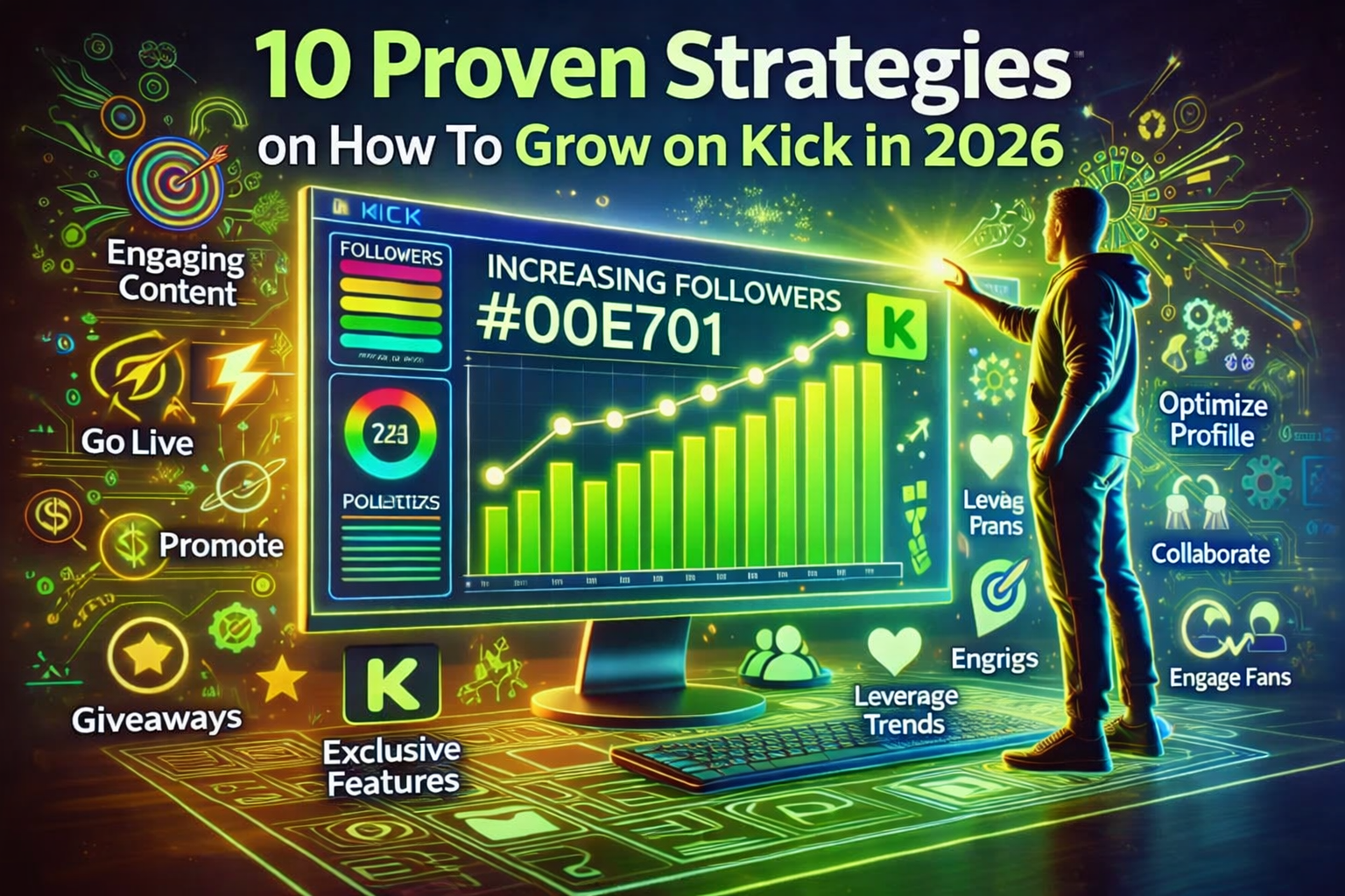 Title image on how to grow on kick in 2026